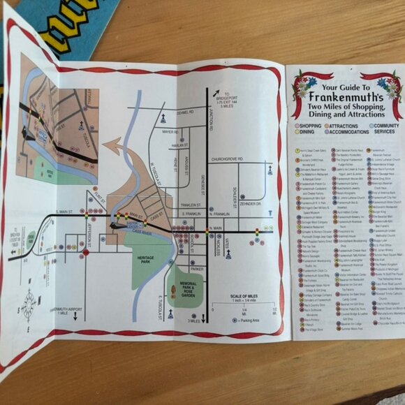 Frankenmuth Michigan Felt Flag Pennant - Picture 7 of 10